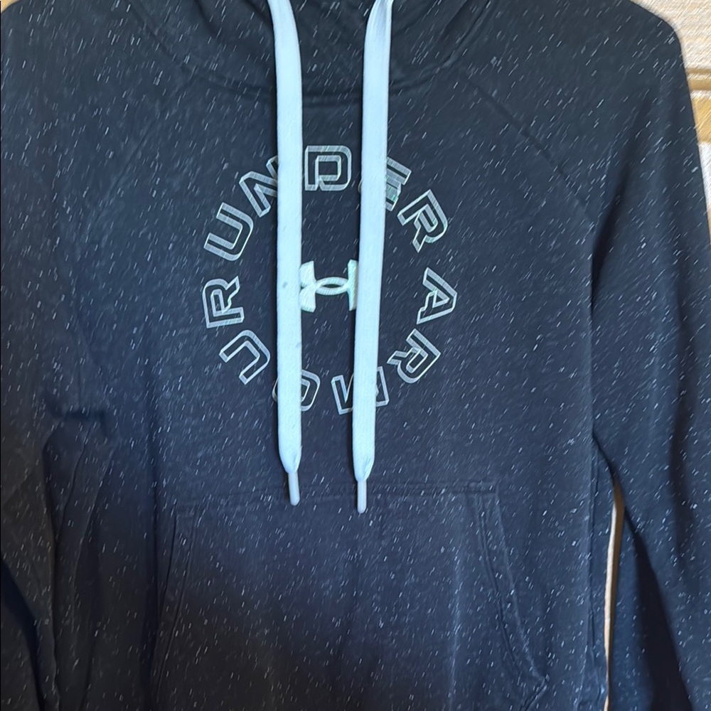 Under Armour Black Sweater with Soft Texture and Circular Logo
